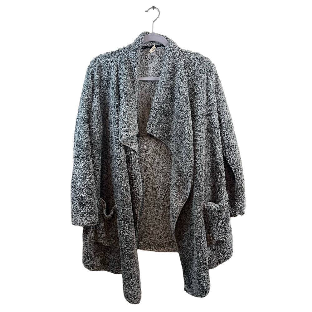 Hue Grey Open Front Sweater Size S/M